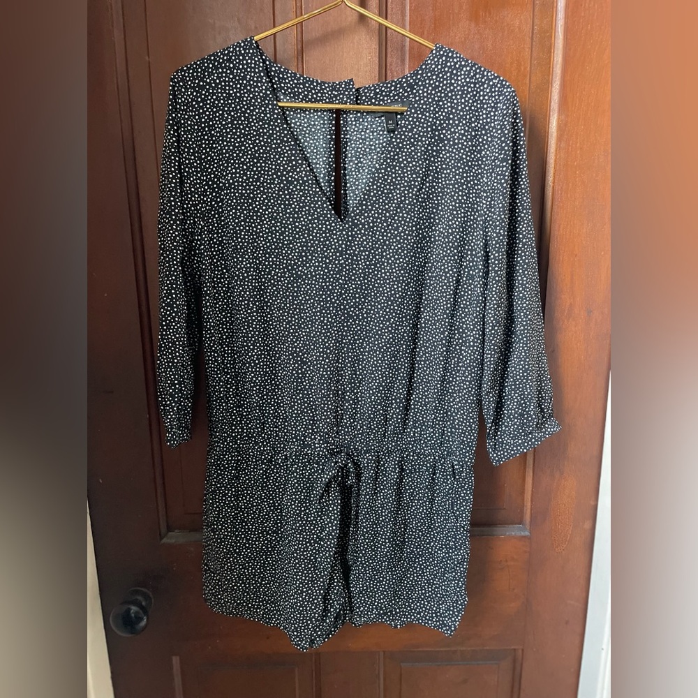 Banana Republic women's medium black print romper